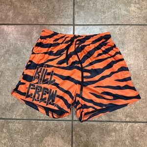 Kill Crew Orange and Black Athletic Shorts